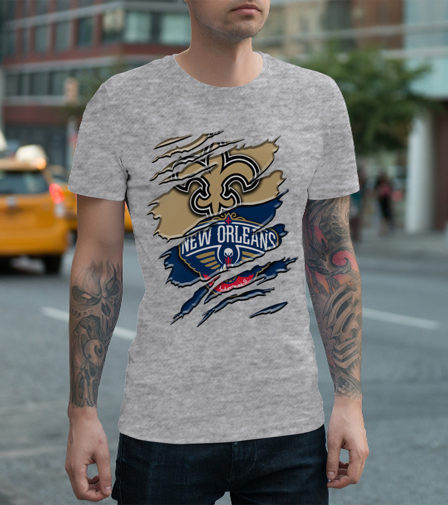 New Orleans Saints Pelicans Rah 108 T-Shirt