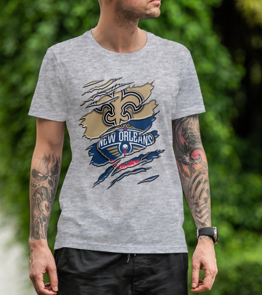 New Orleans Saints Pelicans Rah 108 T-Shirt