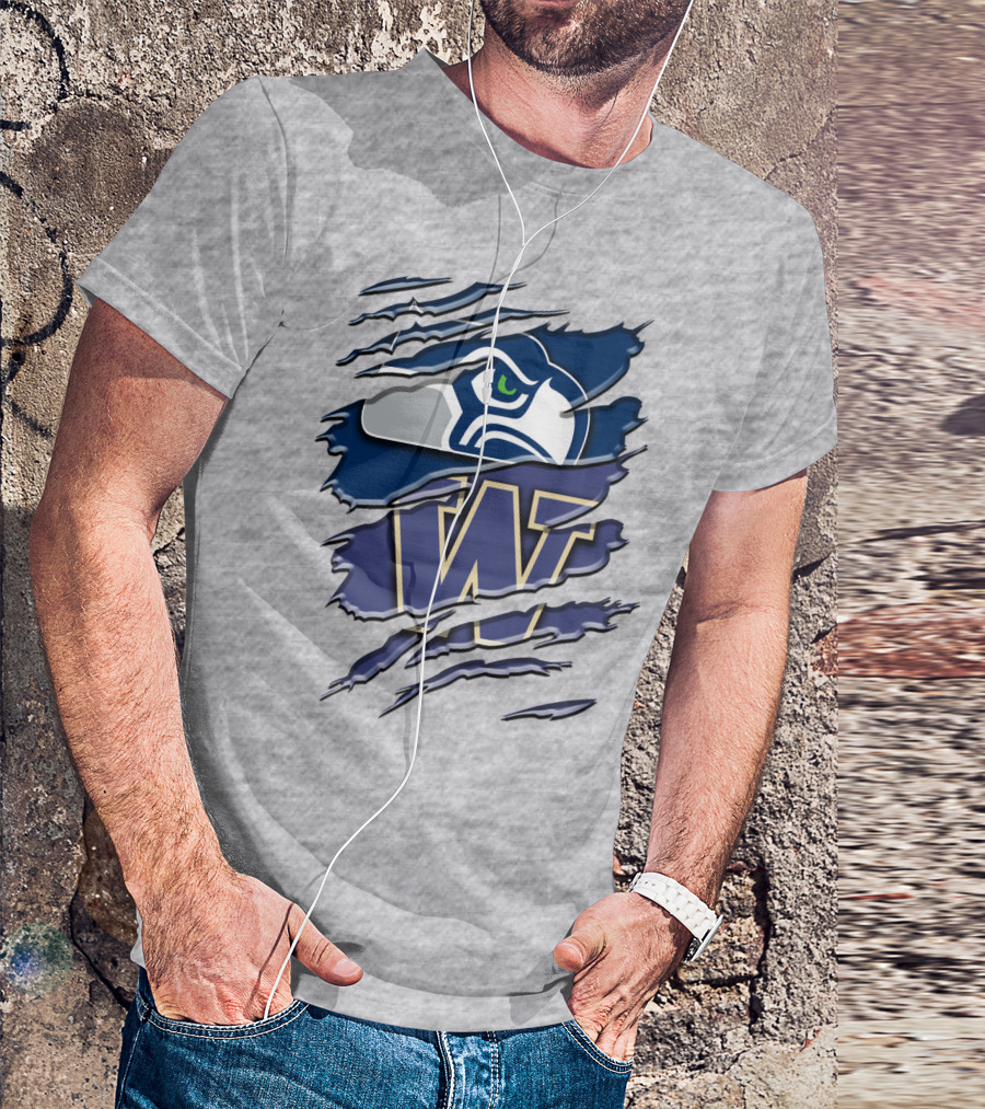 Seattle Seahawks University Of Washington Rah 110 T-Shirt