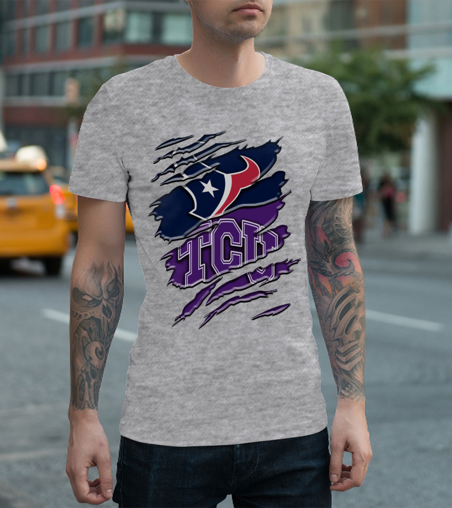 Houston Texans Tcu Horned Frogs Rah 121 T-Shirt
