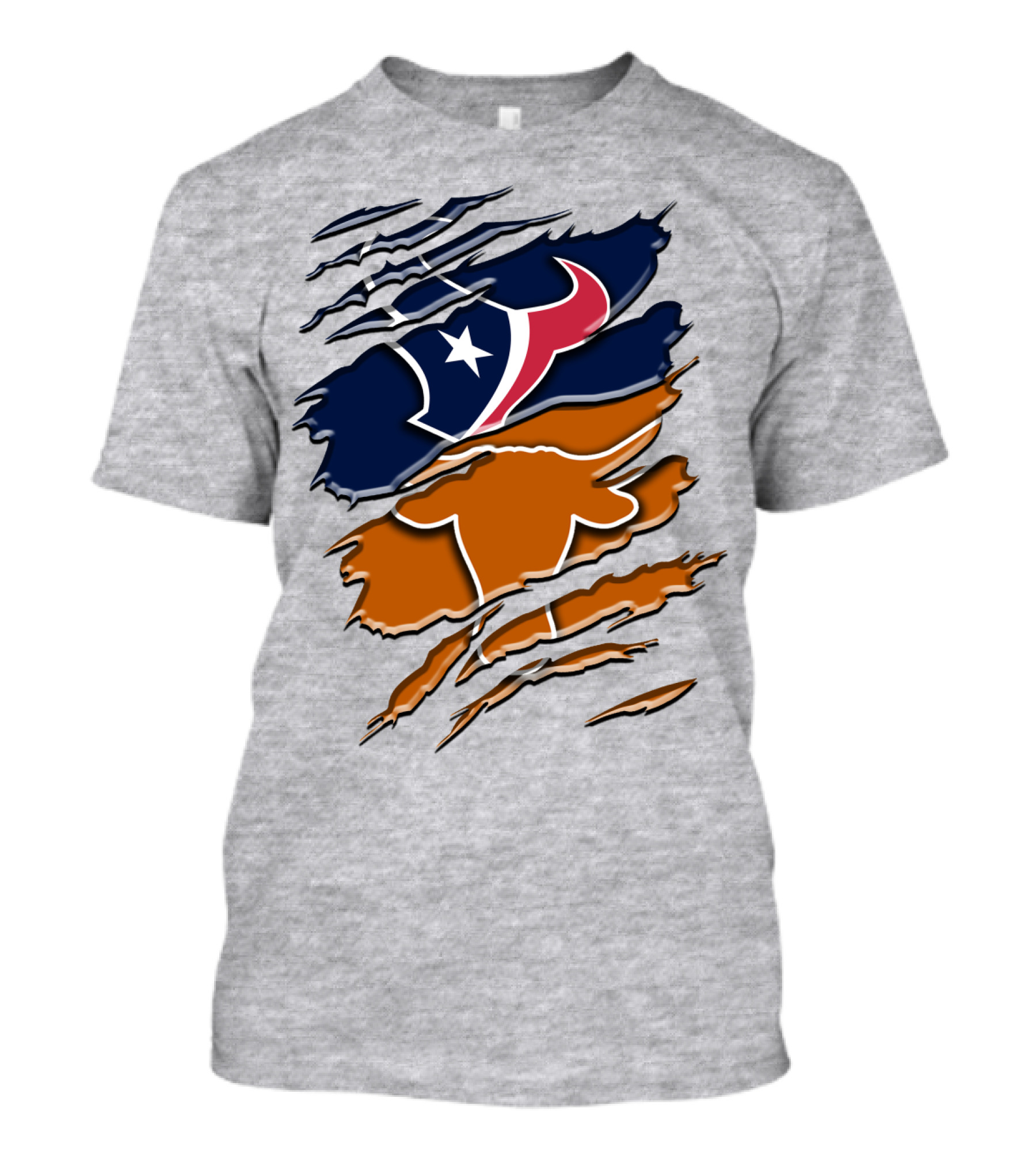 Houston Texans Longhorns Rah 123 T-Shirt