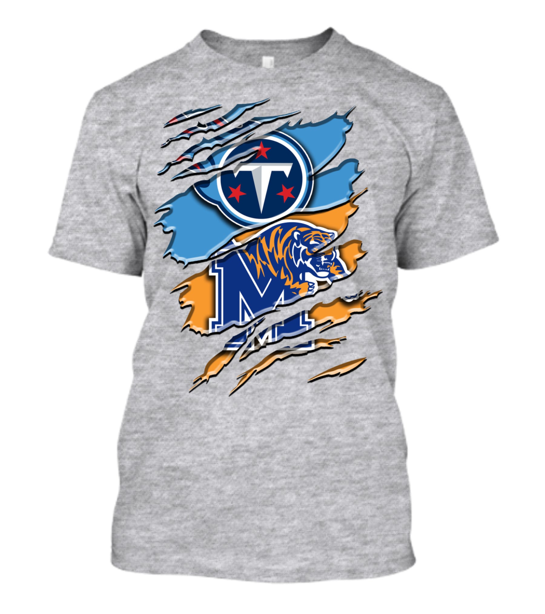 Tennessee Titans Memphis Tigers Rah T-Shirt