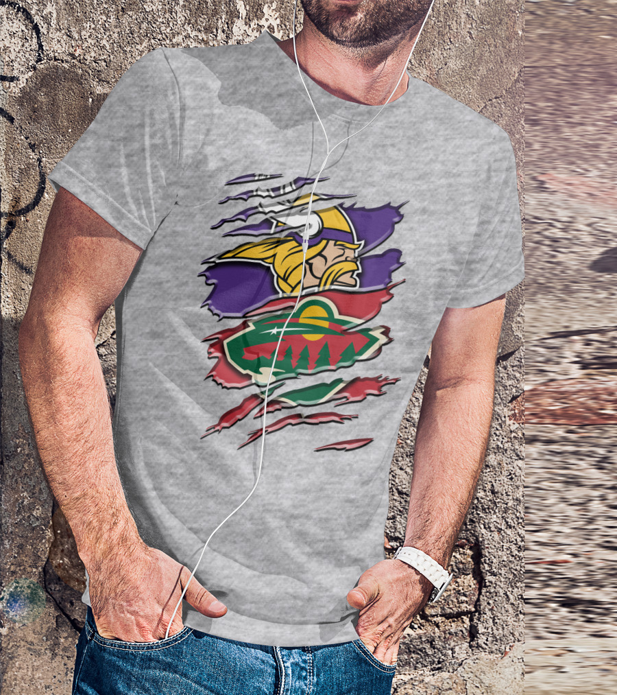 Minnesota Vikings Wild Crossover T-Shirt