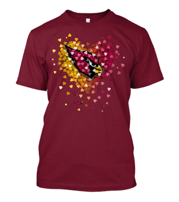 Arizona Cardinals Heart Symbol Burst T-Shirt