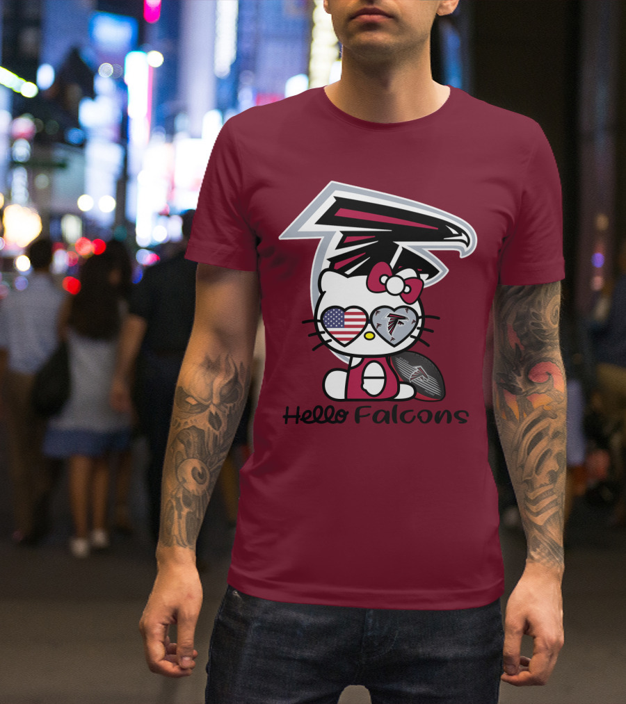 Hello Falcons Atlanta Football Team T-Shirt