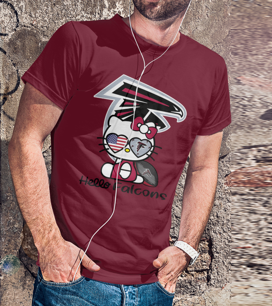 Hello Falcons Atlanta Football Team T-Shirt