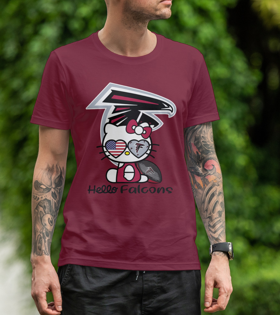 Hello Falcons Atlanta Football Team T-Shirt