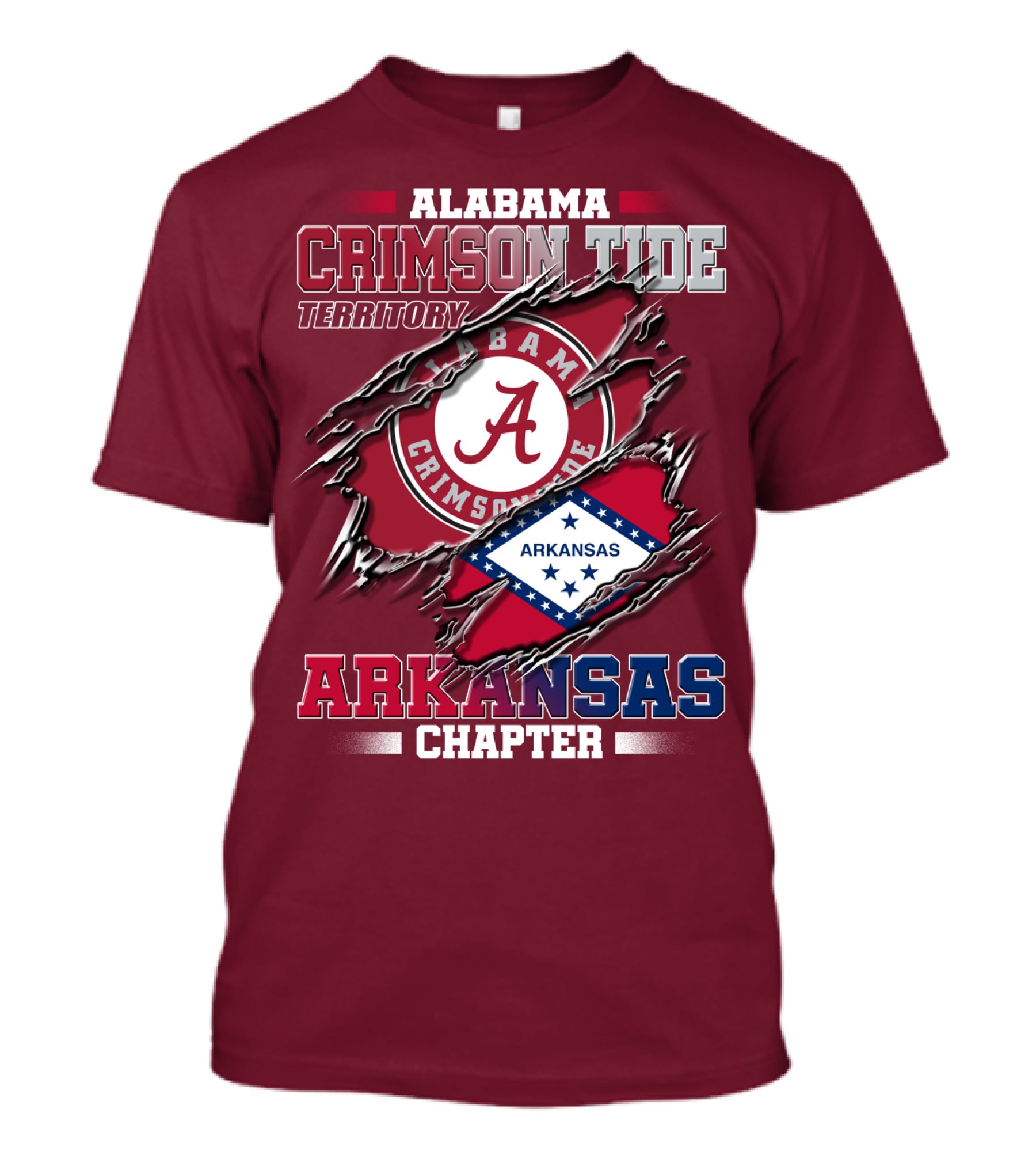 Alabama Crimson Tide Territory Arkansas Chapter T-Shirt