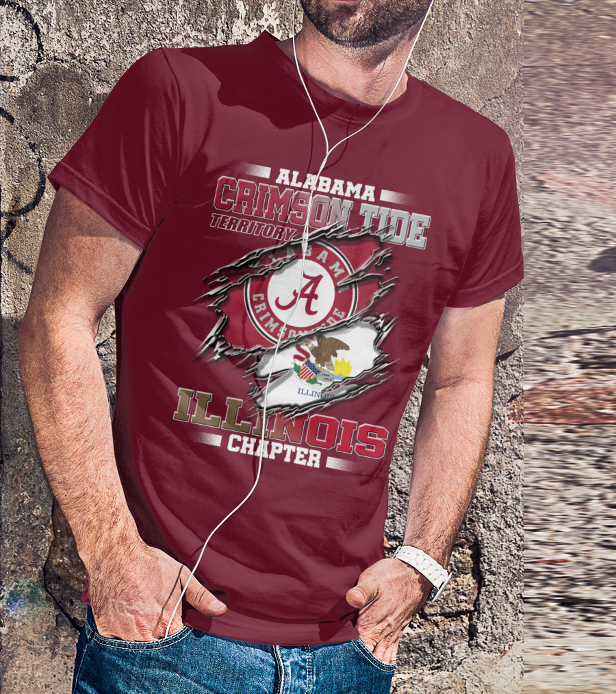 Alabama Crimson Tide Territory Illinois Chapter T-Shirt