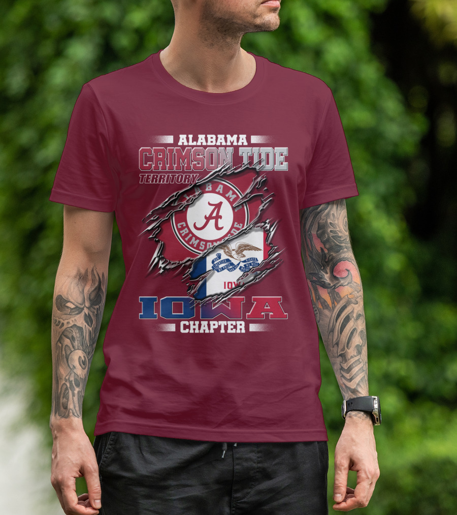Alabama Crimson Tide Territory Iowa Chapter T-Shirt