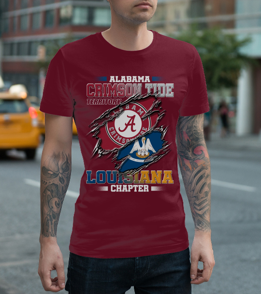Alabama Crimson Tide Territory Louisiana Chapter T-Shirt