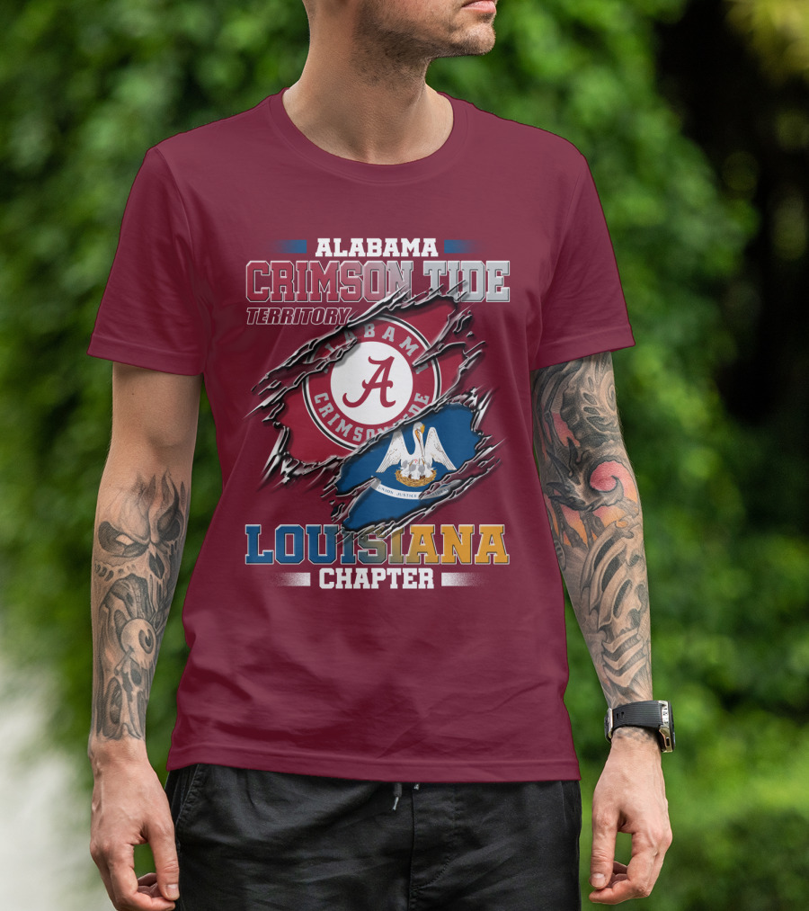 Alabama Crimson Tide Territory Louisiana Chapter T-Shirt