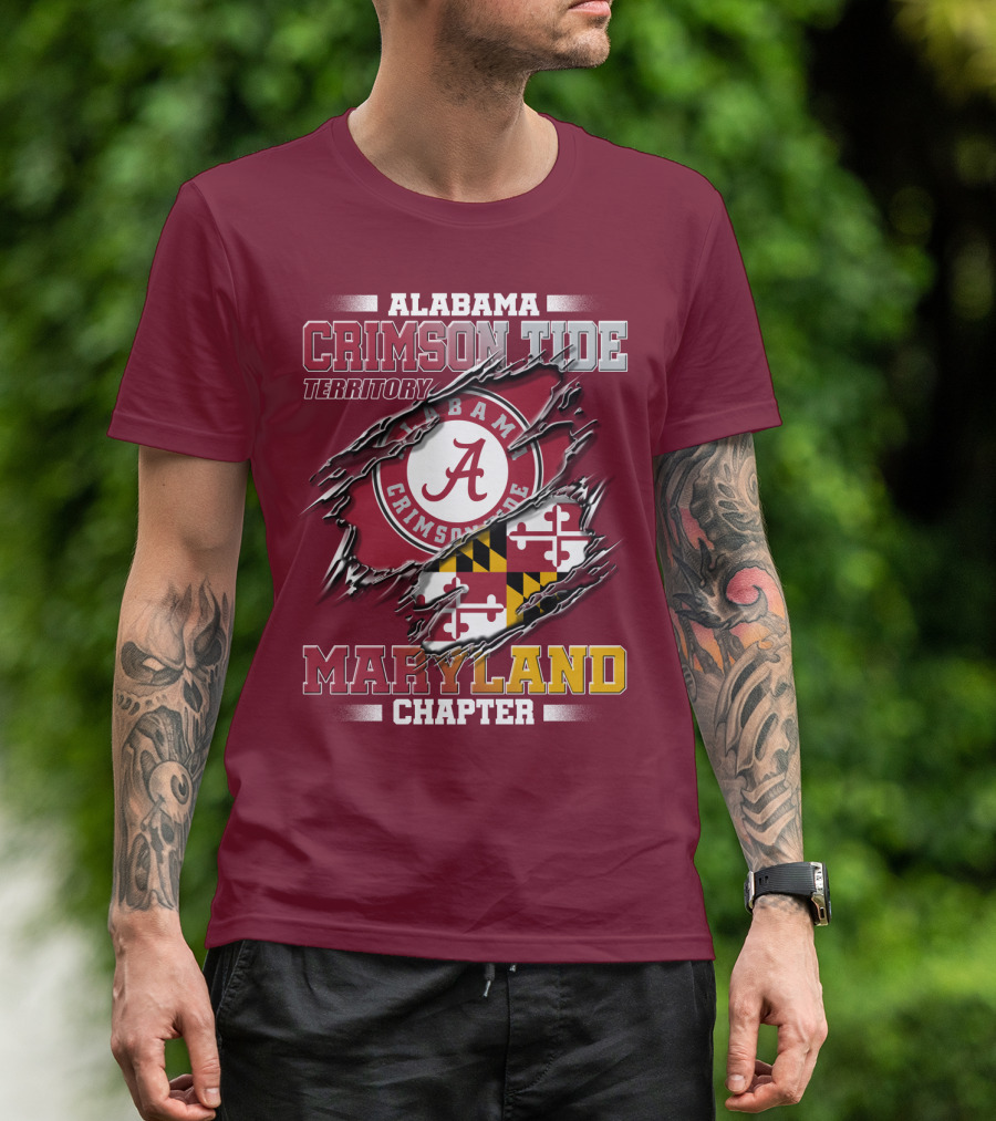 Alabama Crimson Tide Territory Maryland Chapter T-Shirt