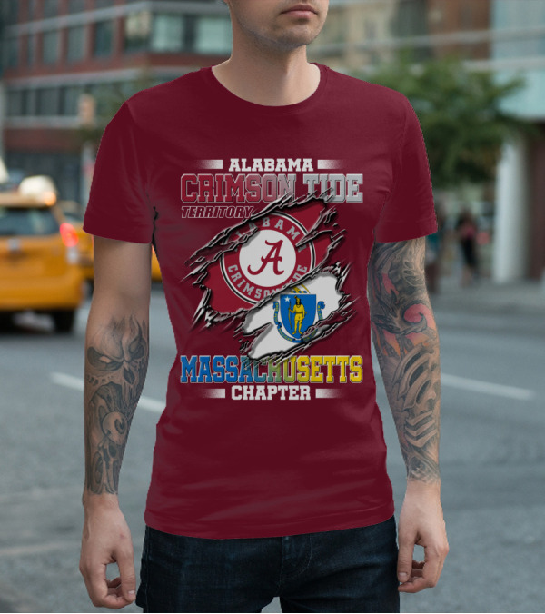 Alabama Crimson Tide Territory Massachusetts Chapter T-Shirt