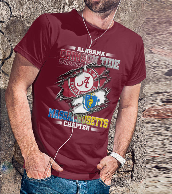 Alabama Crimson Tide Territory Massachusetts Chapter T-Shirt