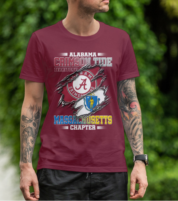 Alabama Crimson Tide Territory Massachusetts Chapter T-Shirt