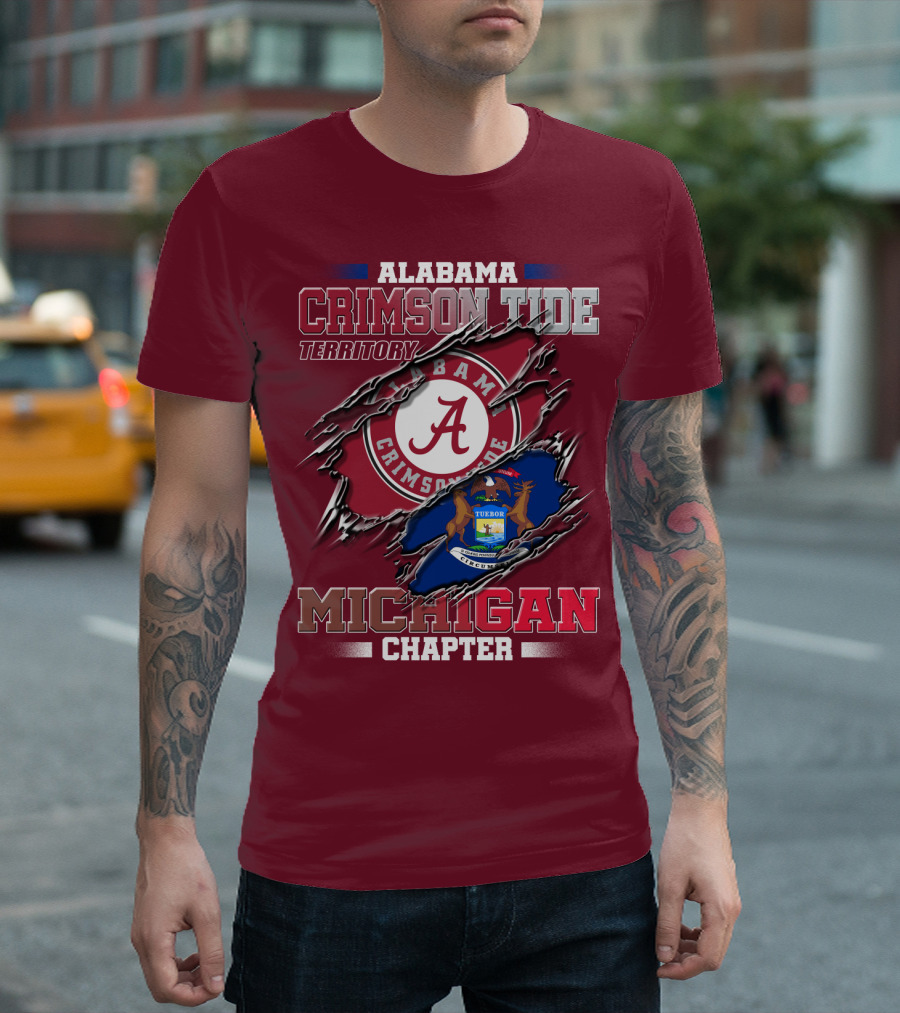 Alabama Crimson Tide Territory Michigan Chapter T-Shirt