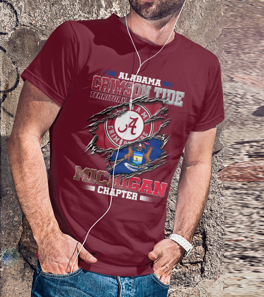 Alabama Crimson Tide Territory Michigan Chapter T-Shirt