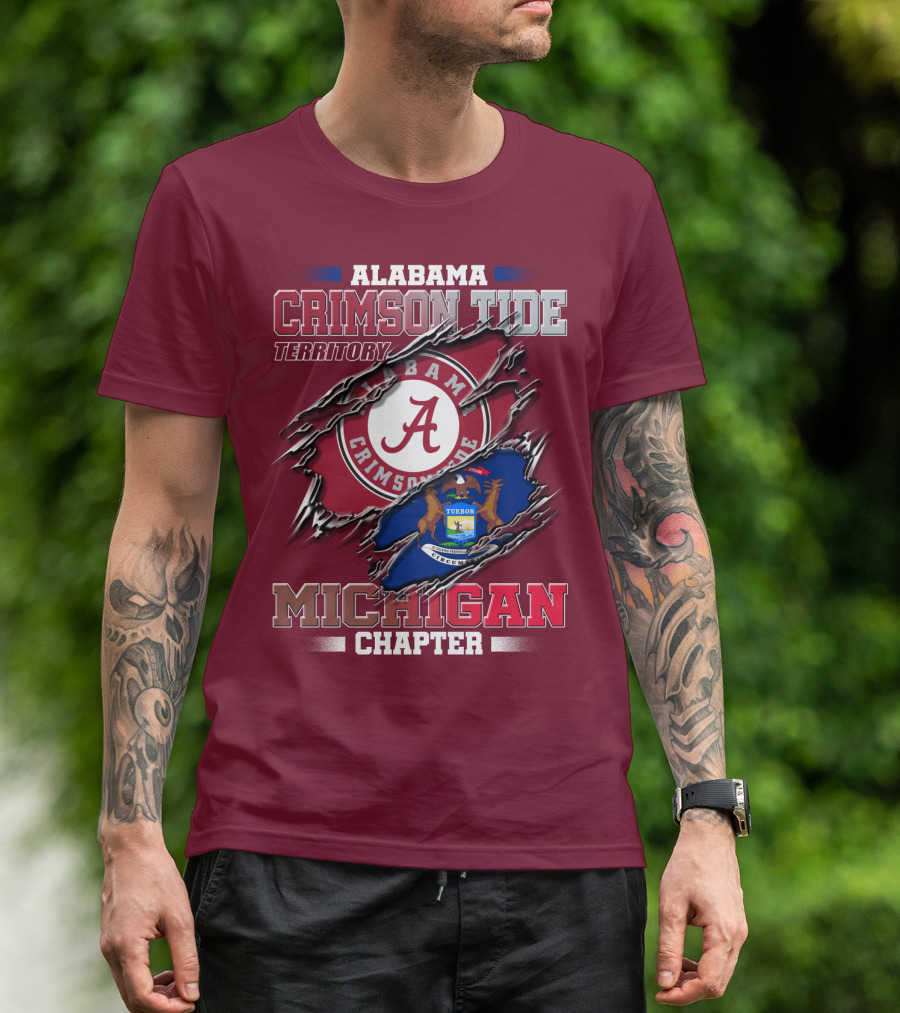 Alabama Crimson Tide Territory Michigan Chapter T-Shirt