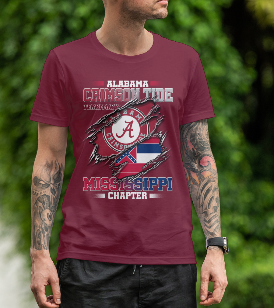 Alabama Crimson Tide Territory Mississippi Chapter T-Shirt