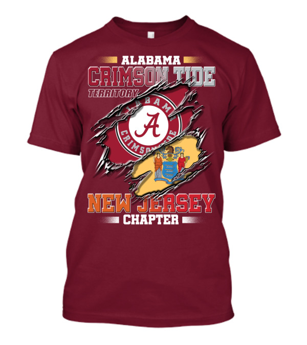 Alabama Crimson Tide Territory New Jersey Chapter T-Shirt