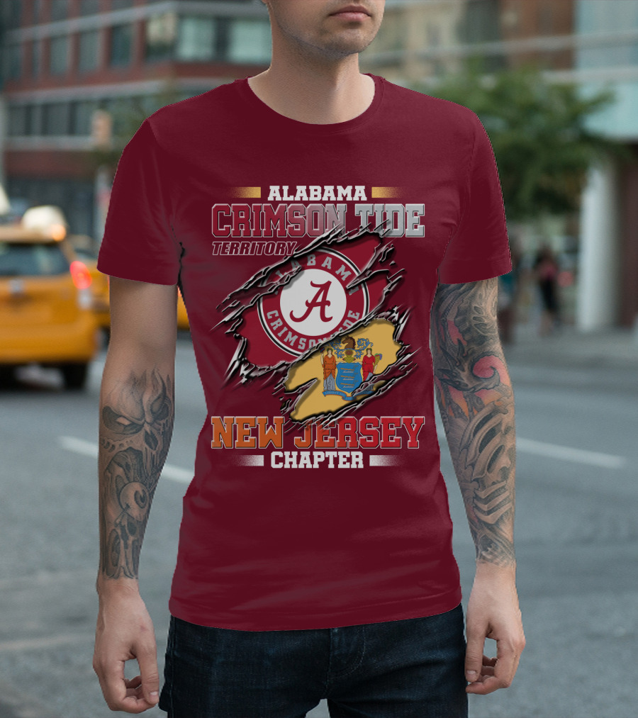 Alabama Crimson Tide Territory New Jersey Chapter T-Shirt