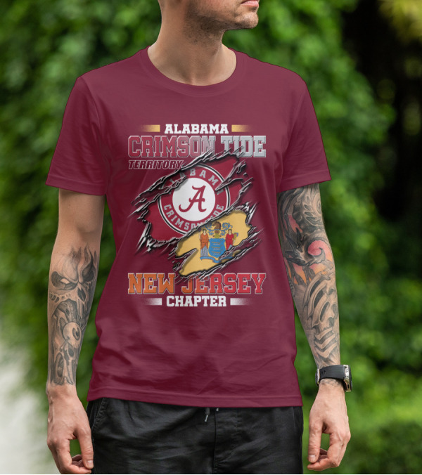 Alabama Crimson Tide Territory New Jersey Chapter T-Shirt