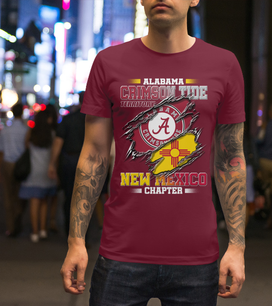 Alabama Crimson Tide Territory New Mexico Chapter T-Shirt