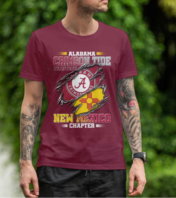 Alabama Crimson Tide Territory New Mexico Chapter T-Shirt