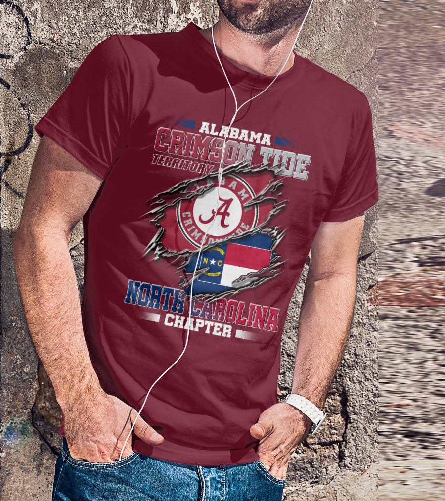 Alabama Crimson Tide Territory North Carolina Chapter T-Shirt