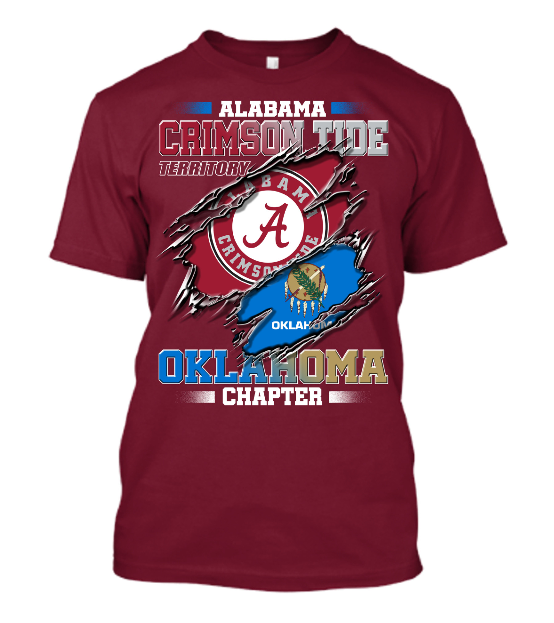 Alabama Crimson Tide Territory Oklahoma Chapter T-Shirt
