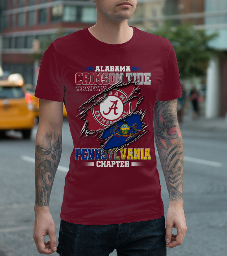 Alabama Crimson Tide Territory Pennsylvania Chapter T-Shirt