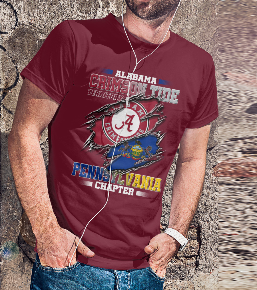Alabama Crimson Tide Territory Pennsylvania Chapter T-Shirt