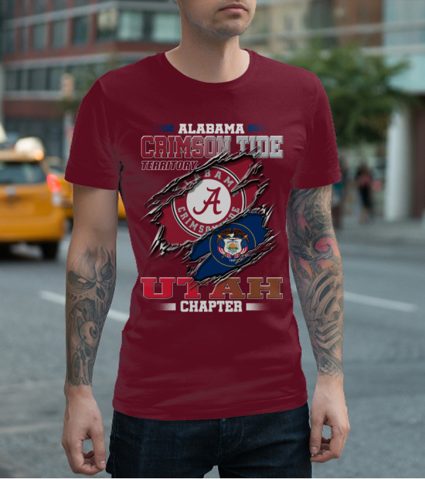 Alabama Crimson Tide Territory Utah Chapter 1896 Seal T-Shirt
