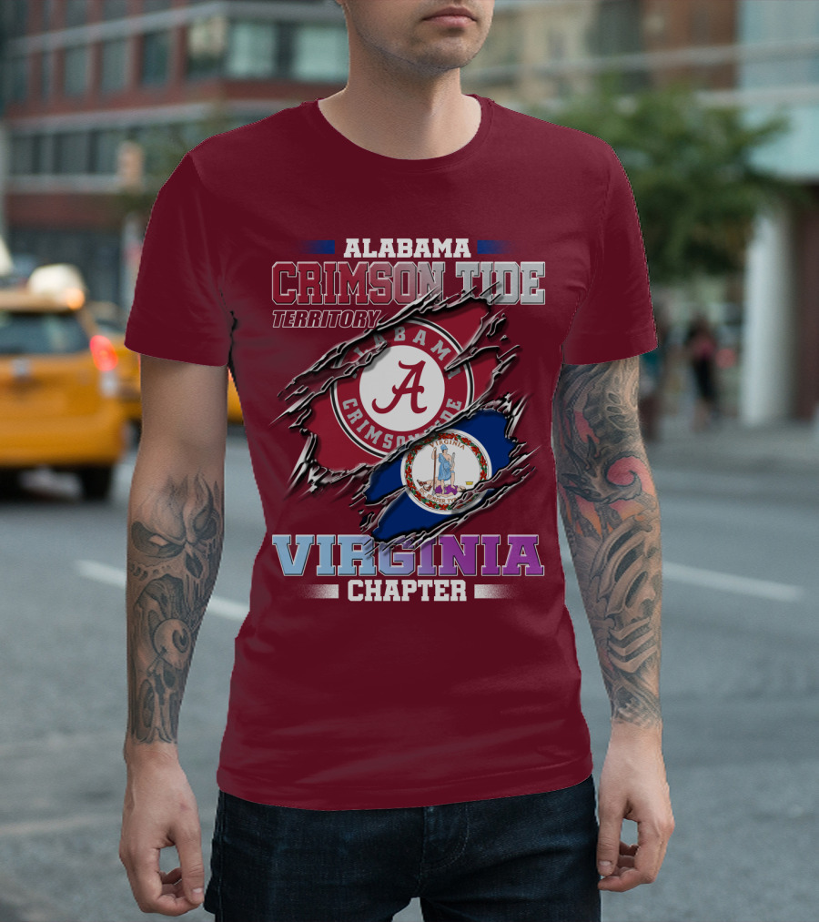 Alabama Crimson Tide Territory Virginia Chapter T-Shirt