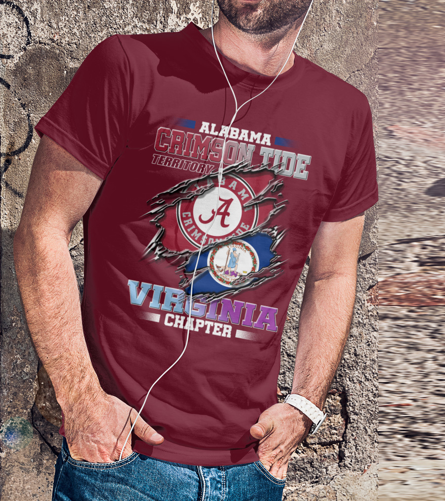 Alabama Crimson Tide Territory Virginia Chapter T-Shirt