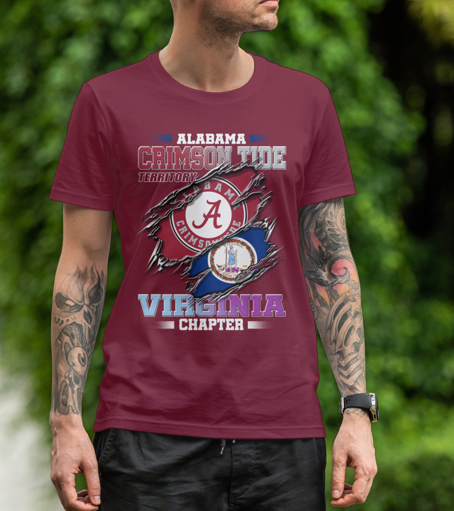 Alabama Crimson Tide Territory Virginia Chapter T-Shirt