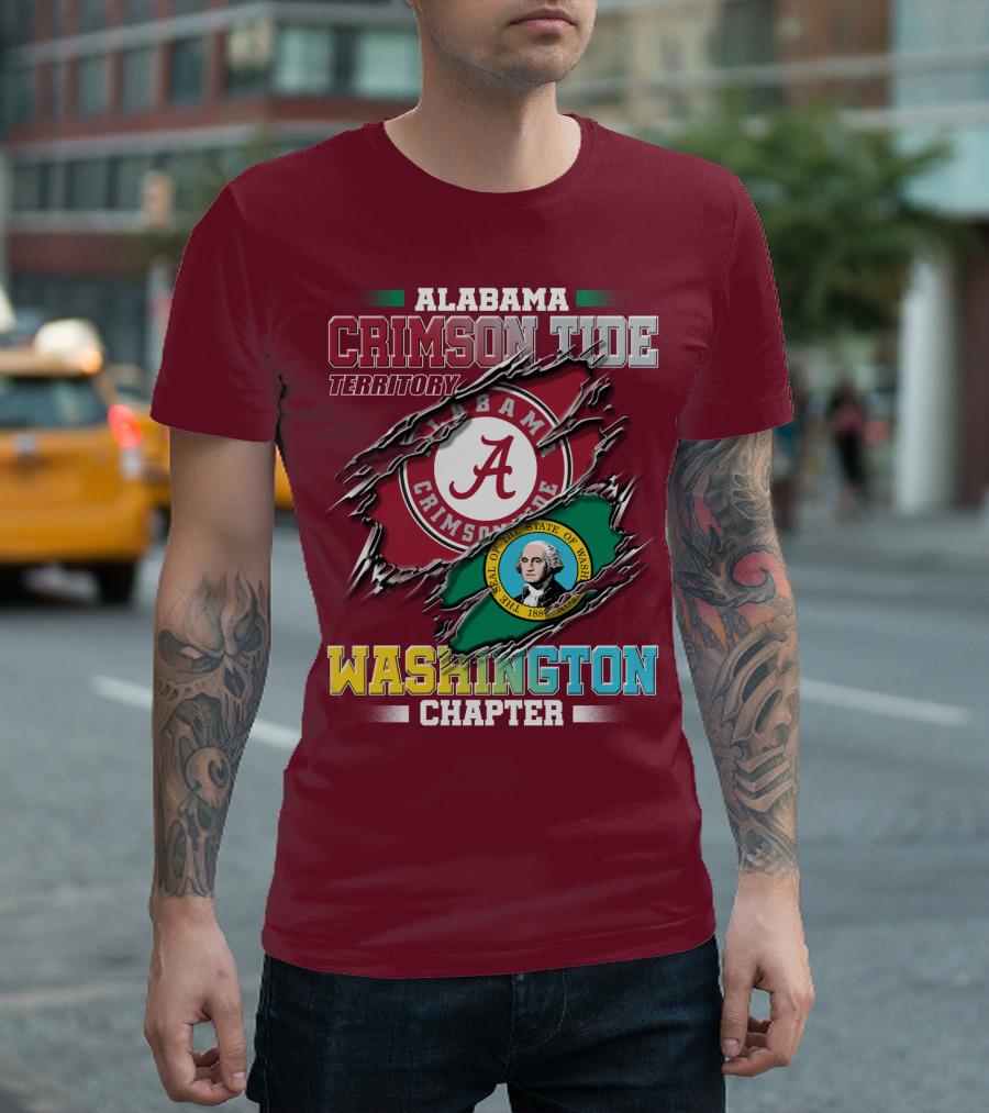 Alabama Crimson Tide Territory Washington Chapter T-Shirt