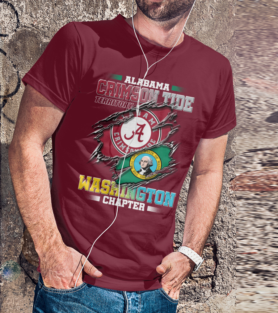 Alabama Crimson Tide Territory Washington Chapter T-Shirt