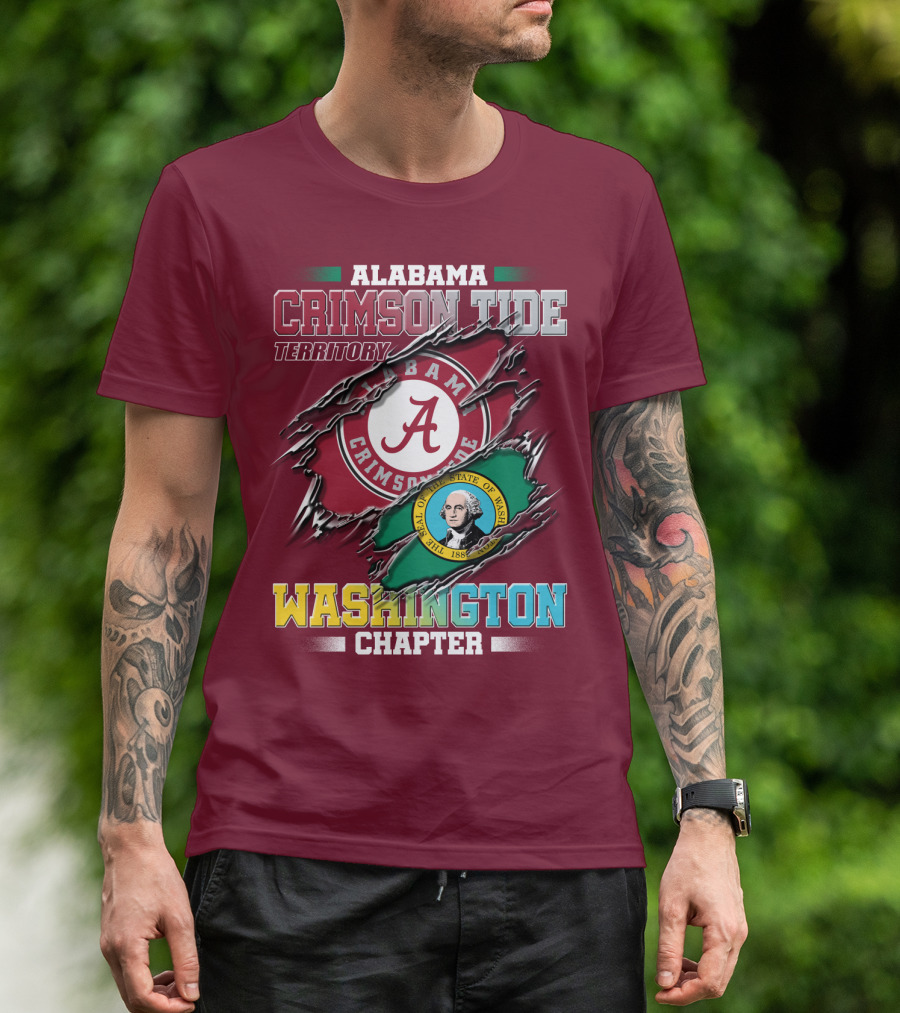 Alabama Crimson Tide Territory Washington Chapter T-Shirt