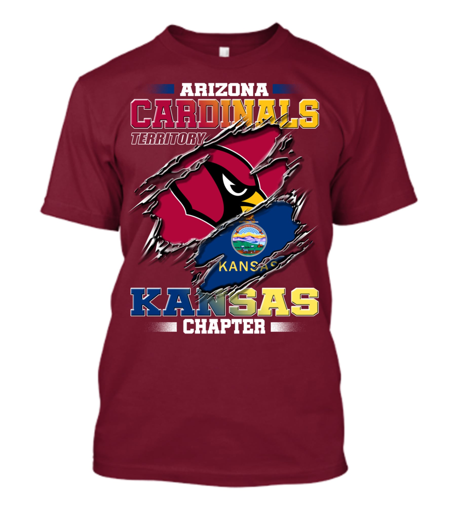 Arizona Cardinals Territory Kansas Chapter T-Shirt