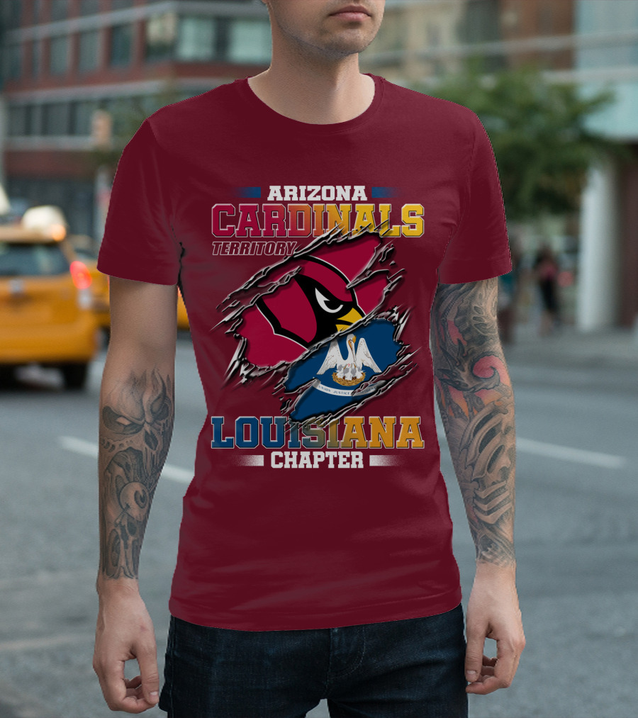 Arizona Cardinals Territory Louisiana Chapter T-Shirt