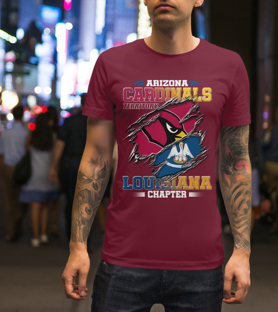 Arizona Cardinals Territory Louisiana Chapter T-Shirt
