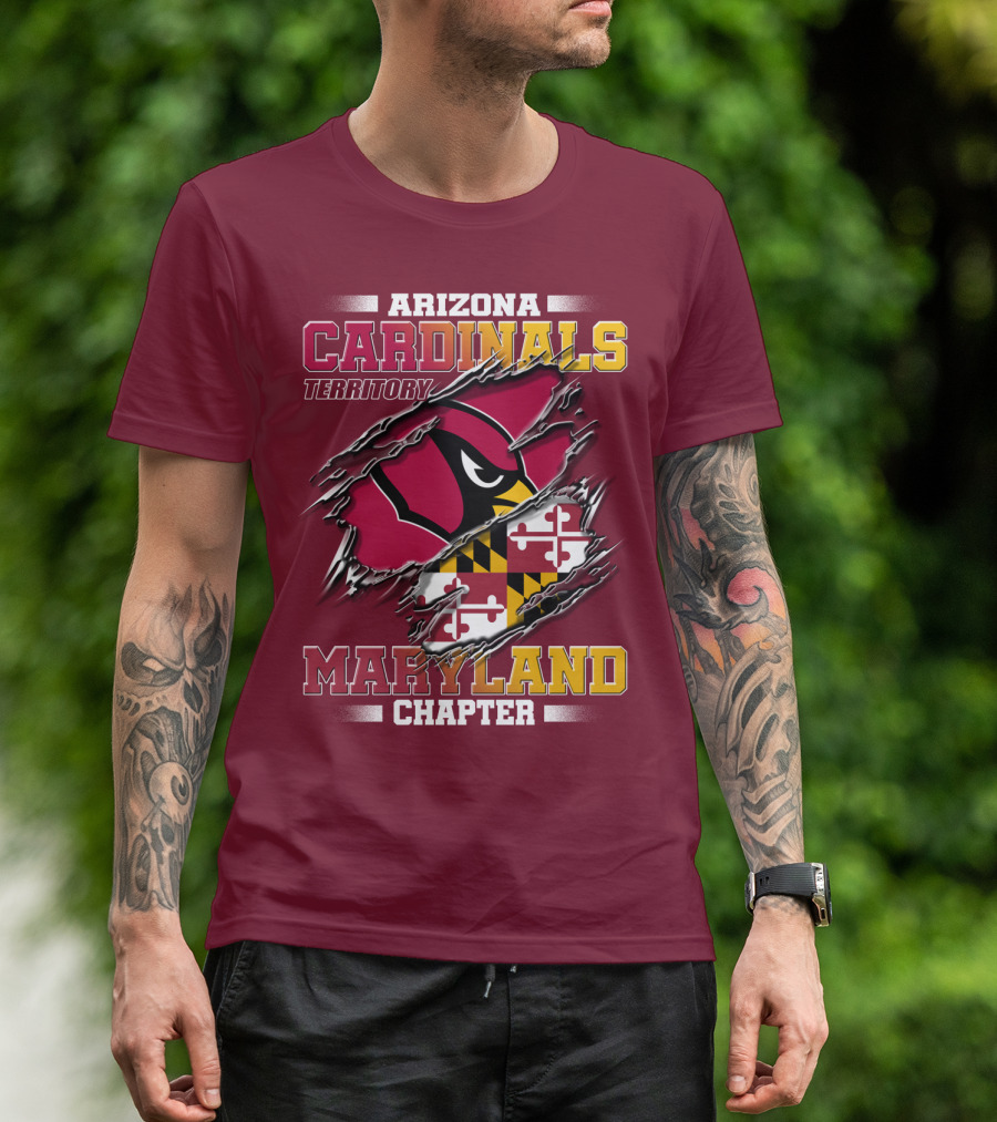 Arizona Cardinals Territory Maryland Chapter T-Shirt