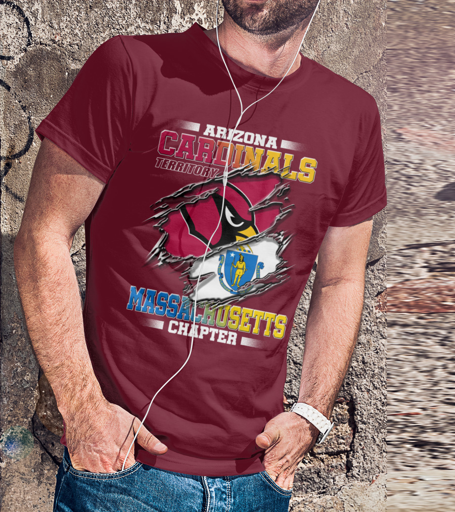 Arizona Cardinals Territory Massachusetts Chapter T-Shirt