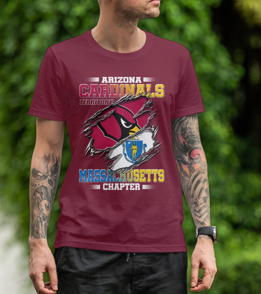 Arizona Cardinals Territory Massachusetts Chapter T-Shirt