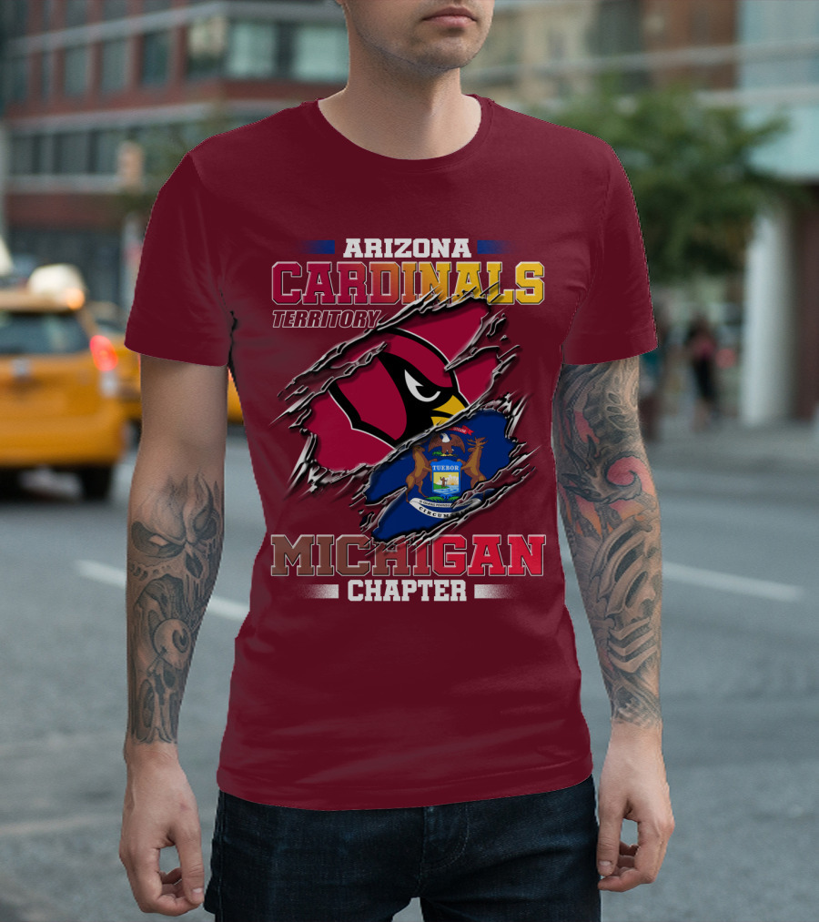 Arizona Cardinals Territory Michigan Chapter T-Shirt
