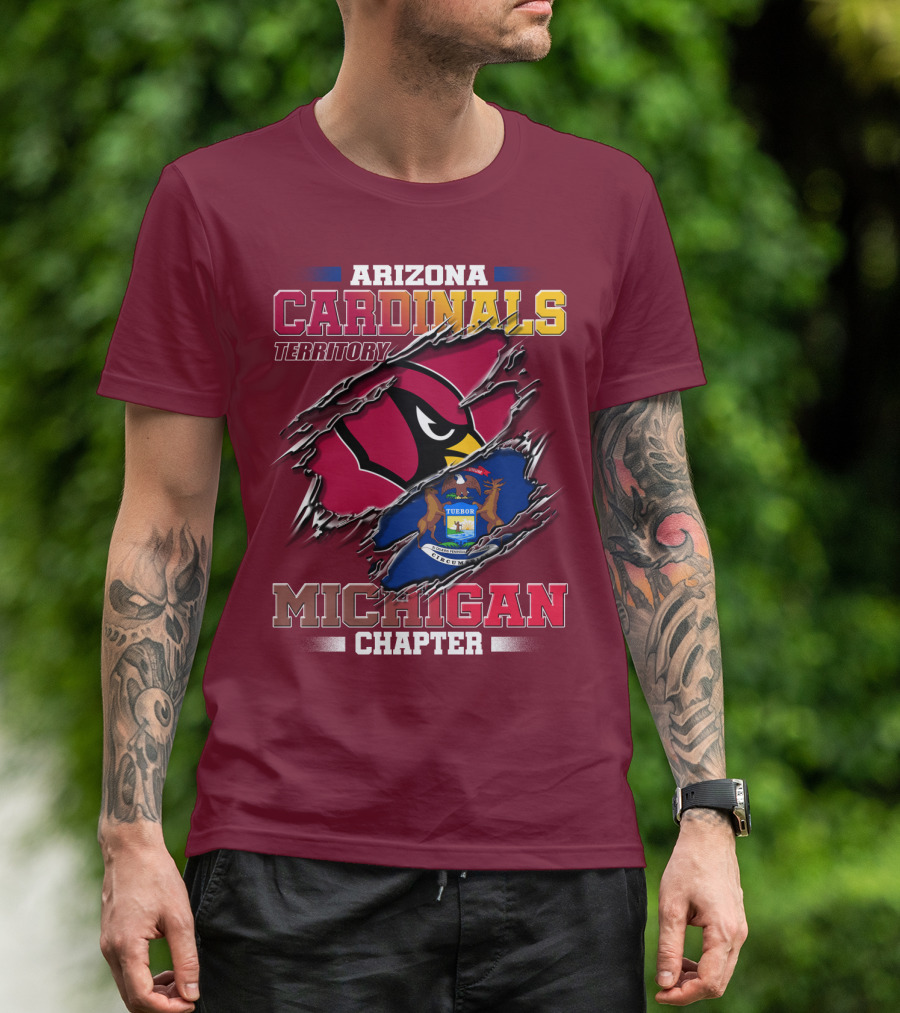 Arizona Cardinals Territory Michigan Chapter T-Shirt