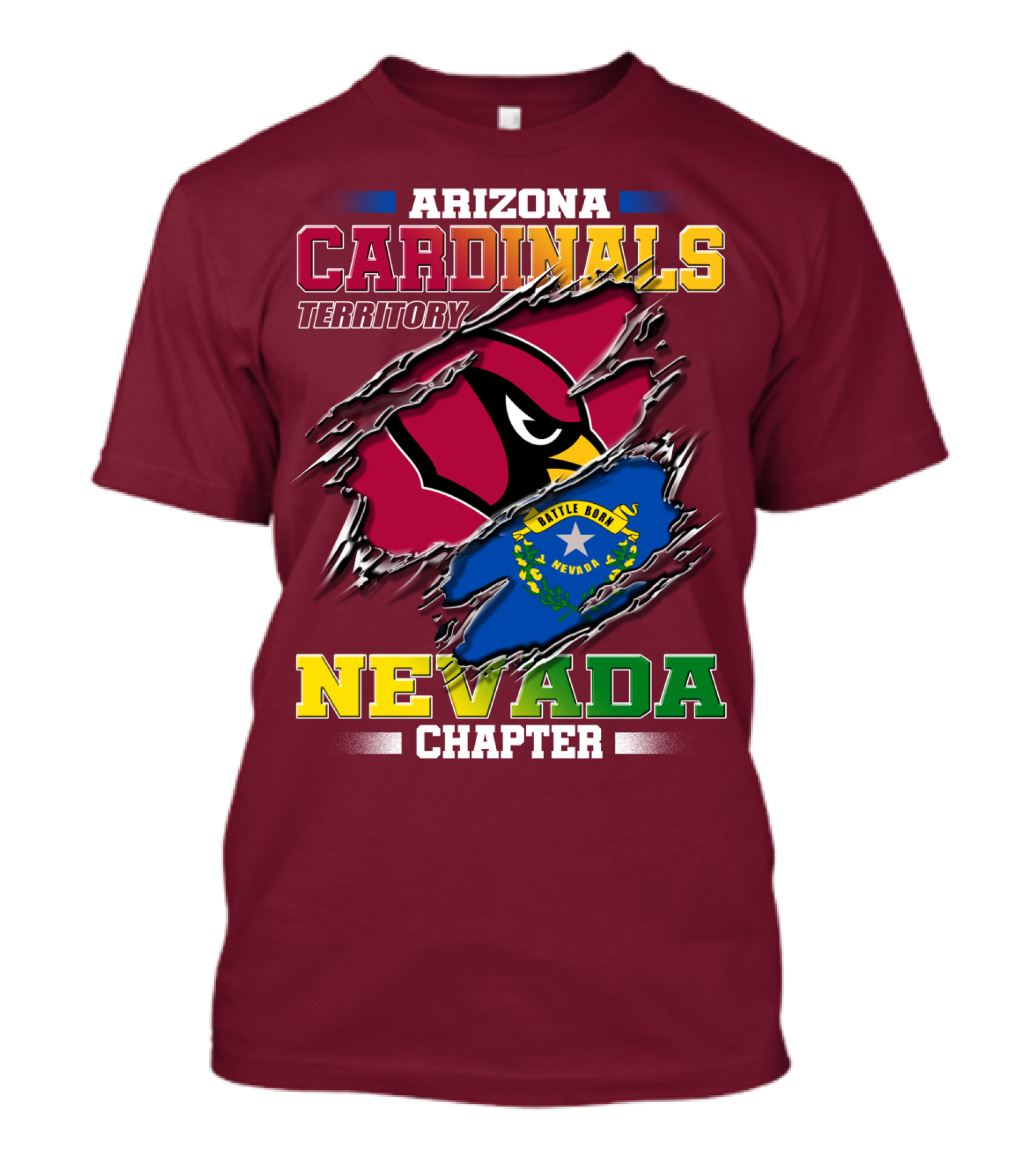 Arizona Cardinals Territory Nevada Chapter T-Shirt