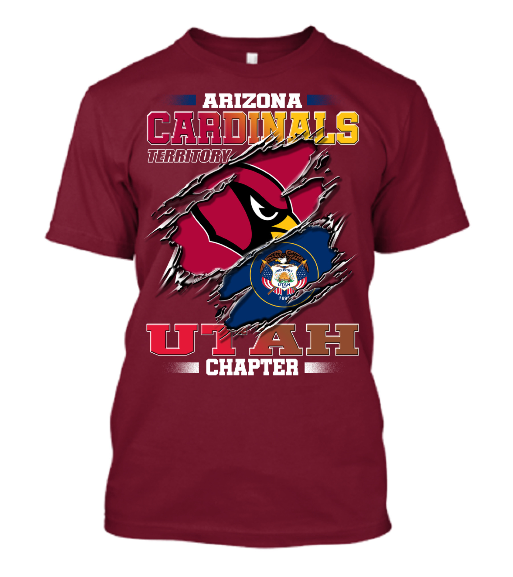 Arizona Cardinals Territory Utah Chapter T-Shirt